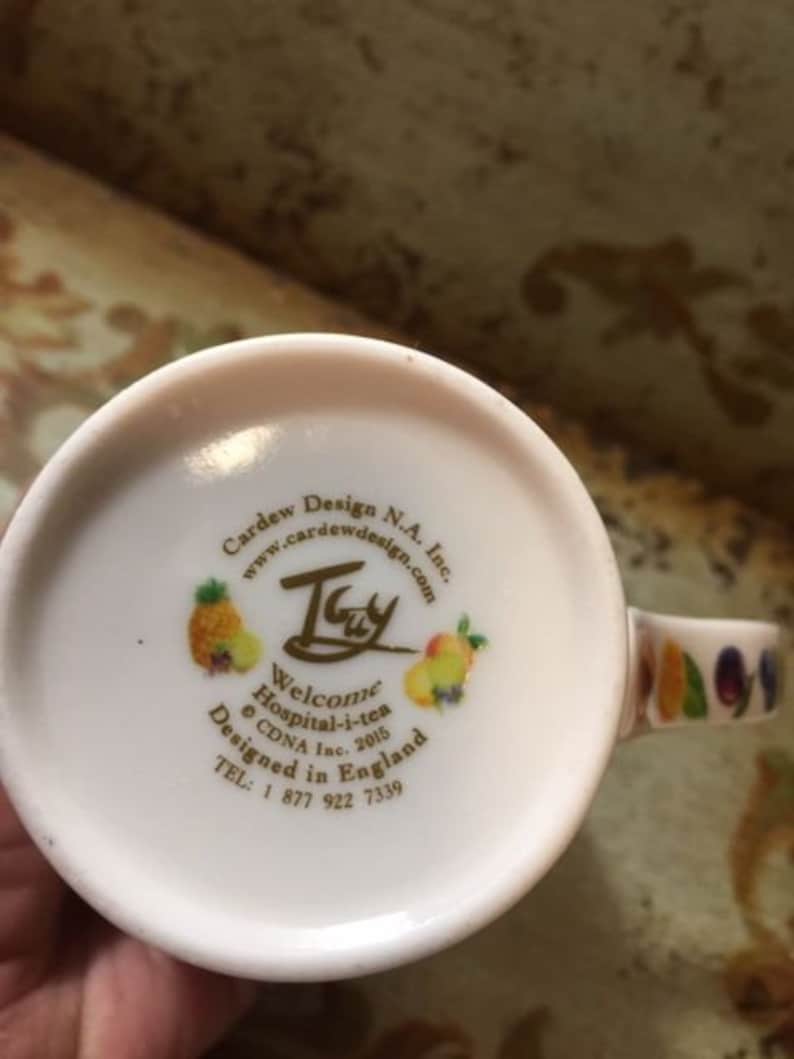 Cardew Mug Vintage Cardew Designs Fruit Botanical Coffee Mug Cup Tea Teacup ...