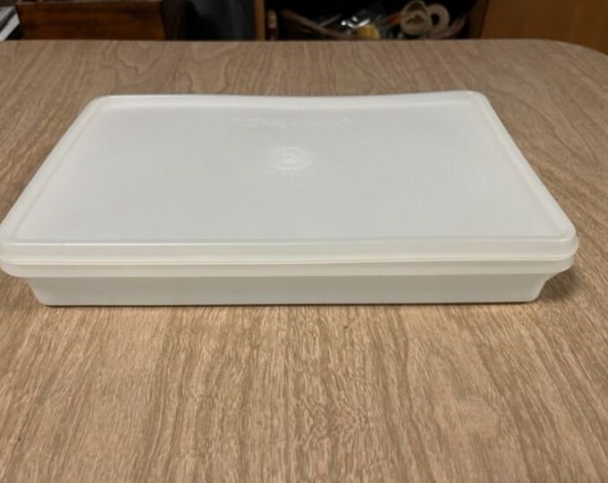Vintage TUPPERWARE Bacon Keeper Rectangular Food Storage Container With