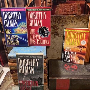 1997 A Dorothy Gilman Sampler 4 Books with Sleeve Mrs. Pollifax Lion Killer Pursued Uncertain Voyage Elusive PB Book image 2