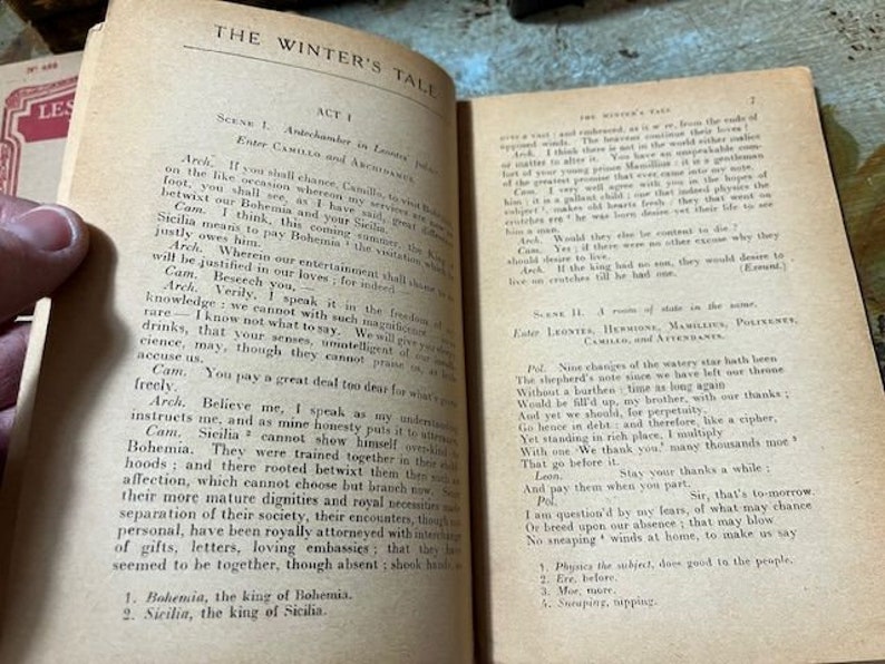 Early Antique Shakespeare Julius Caesar Merchant of Venice Winter's Tale PB Books French Paris Librairie A. Hatier Les Classiques Pour Tous image 8