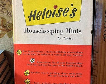 1962 Heloise's Housekeeping Hints Vintage Hb w/dj  BOOK