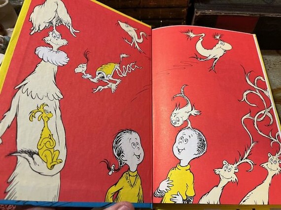 1988 Vintage Dr. Seuss One Fish Two Fish Red Fish Blue Fish