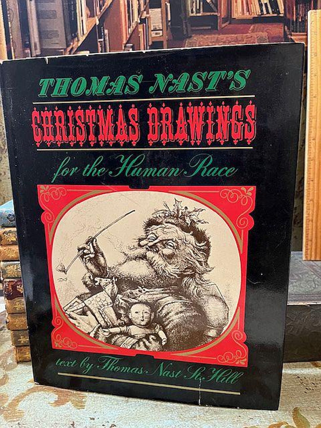 Thomas Nast Christmas Drawings For The Human Race HB W dj Book Etsy Thomas nast christmas drawings for the human race hb w dj book etsy