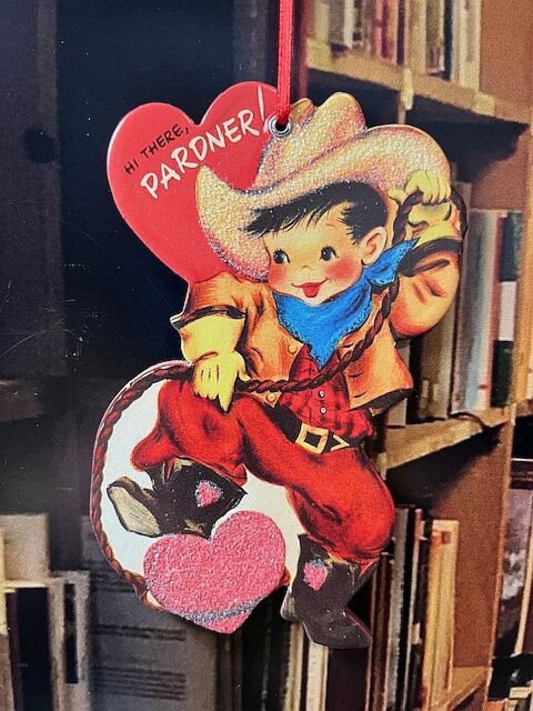 Vintage Style Cowboy Hanging Decoration Decorating for Crafting