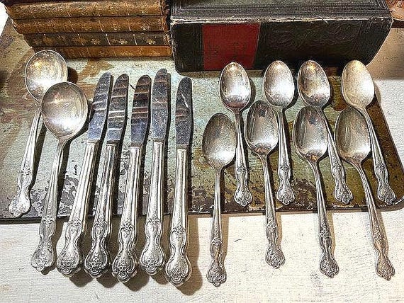 15 Pcs Wm Rogers Mfg Co Extra Plate Original Rogers Vintage