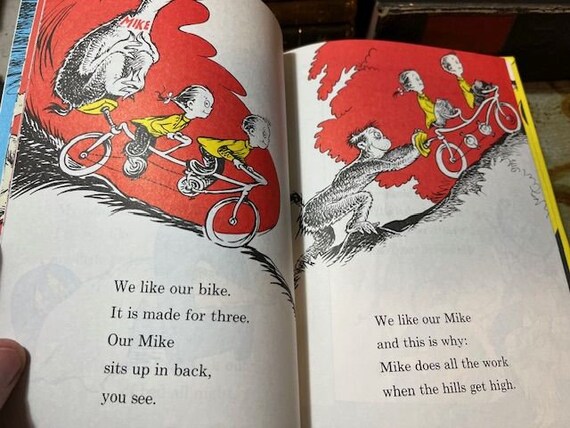 1988 Vintage Dr. Seuss One Fish Two Fish Red Fish Blue Fish