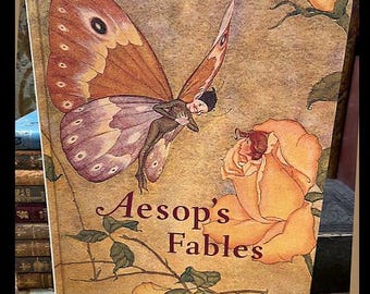 1990 Aesop&#39;s Fables A Classic Illustrated Edition Arthur Rackham MILO WINTER & more Illustrated Large HB Book