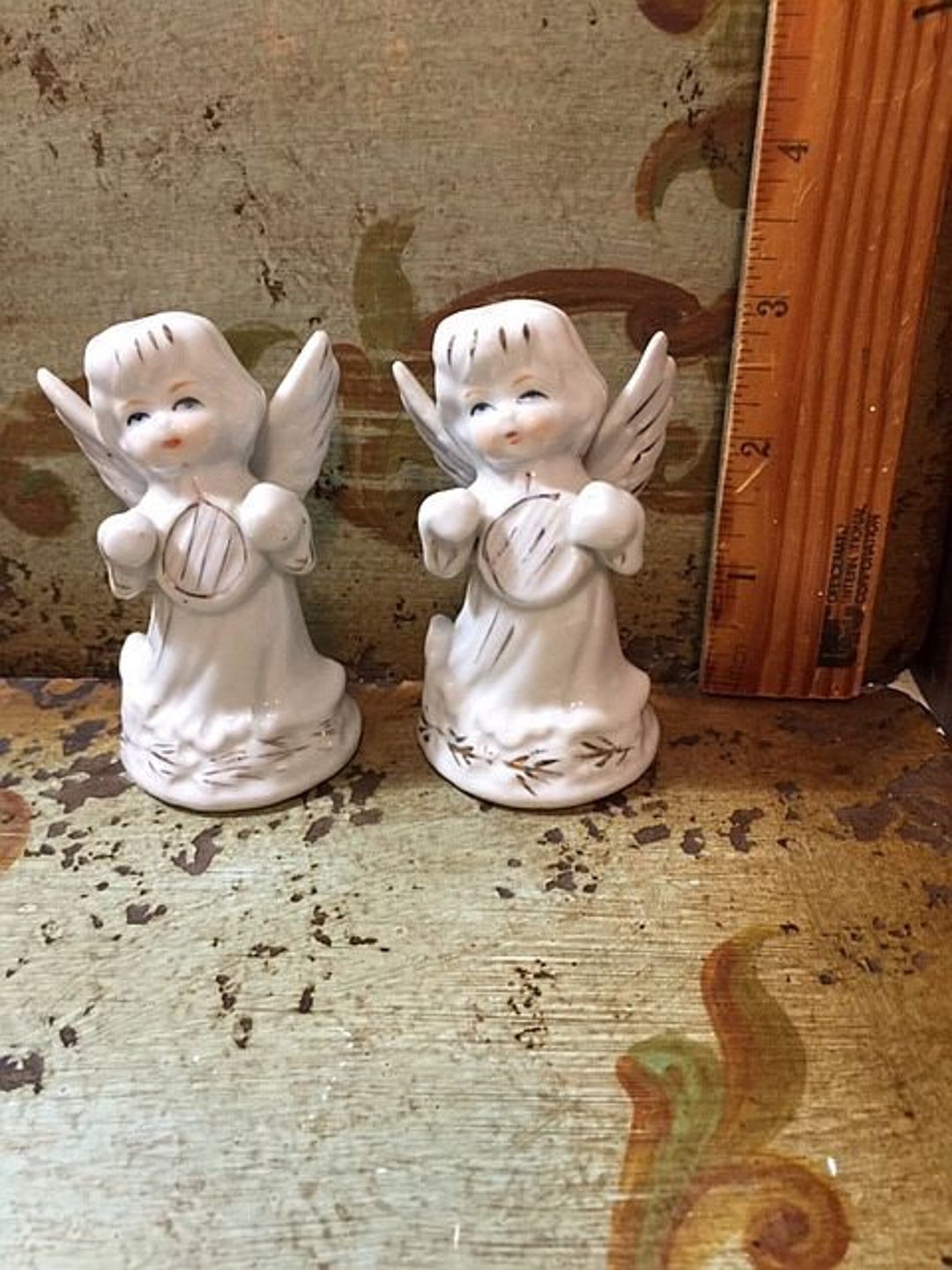 Figuras de Navidad, figuras de ángeles & caja de música de Navidad de  porcelana