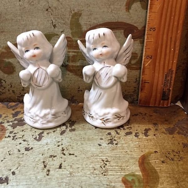 Antique Porcelain Angel Figurines Etsy