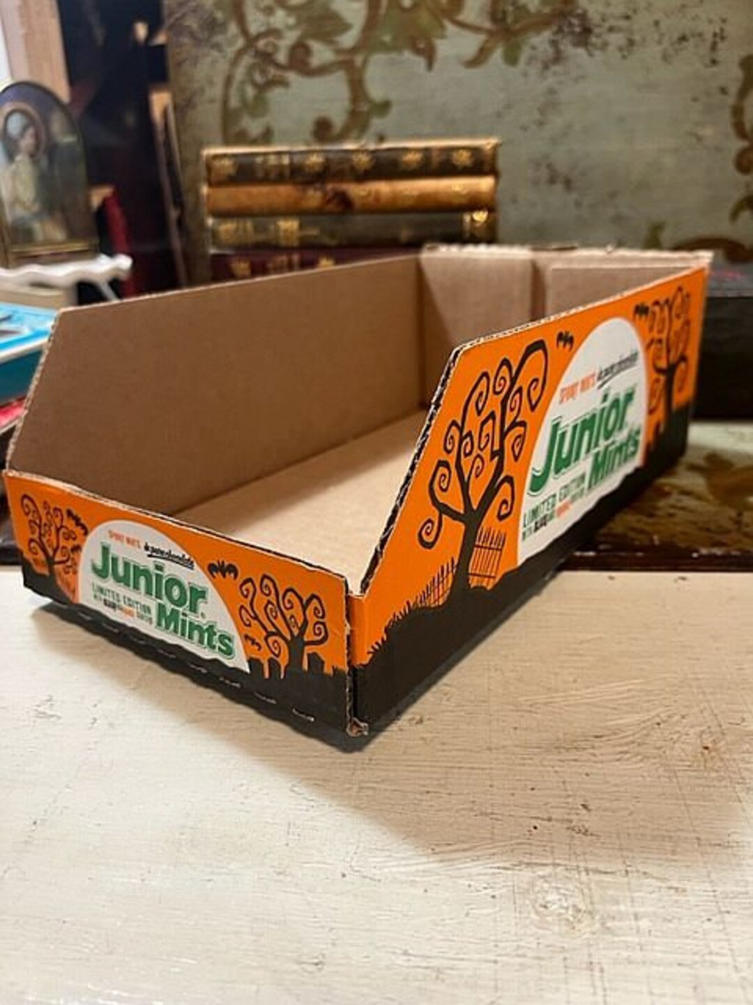 Mints Displayer Junior Mints Halloween Display Empty Candy Box Advertising Scary Trees ...