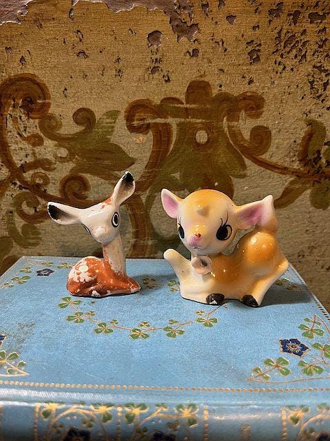 Vintage Japanese Ceramic Animal Figurines - Etsy