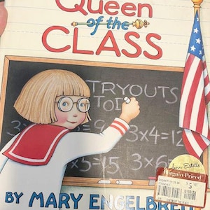 2004 Vintage Mary Engelbreit Queen of the Class Hardback w/dj Book Children&#39;s Book with Paperdoll
