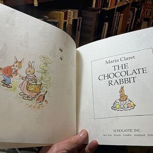 Chloe Rabbit Book 1996 Vintage the Chocolate Rabbit Children's Book Maria Claret ...