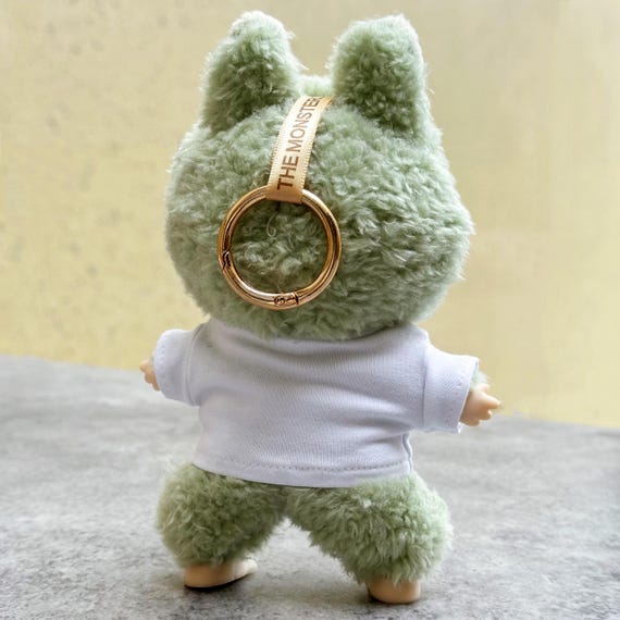 Custom T-Shirt For Labubu, 10/15/20 cm Cotton Doll T-Shirt, Personalized Text, Logo, Photo Top, Labubu Doll Shirt