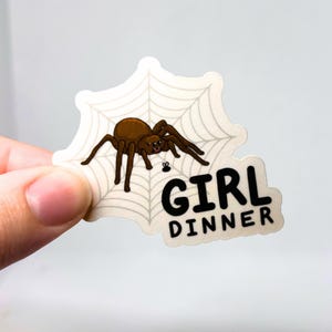 Adesivo ragno per cena tra ragazze, decorazione per diario, adesivo per laptop, adesivo per bottiglia d'acqua, cancelleria divertente, adesivo ragno, regalo meme