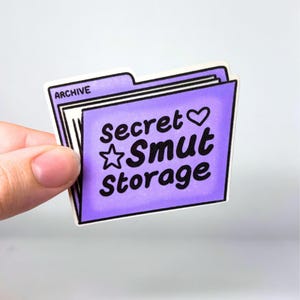 Adesivo per conservare oggetti segreti, regalo per lei, decorazione per diario, compleanno, adesivo per laptop, carta da lettere con meme divertenti, decalcomania di alta qualità, adesivo AO3