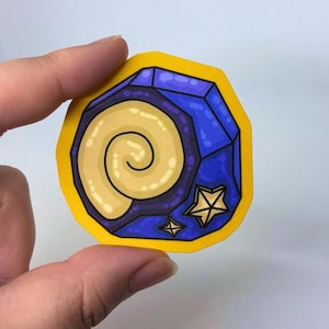 Adesivo Fossil, regalo per gamer, compleanno, adesivo per laptop, adesivo per skateboard, adesivo per bottiglia d'acqua, cancelleria per gamer, adesivo per diario