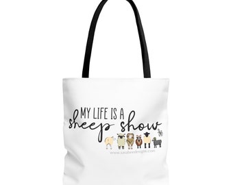 My Life Is a Sheep Show Tote Bag