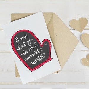 Zelfgemaakte ovenwant's Worth- The Office-liefdeskaart- The Office Valentine- Phyllis Lapin - Valentine for Knitters