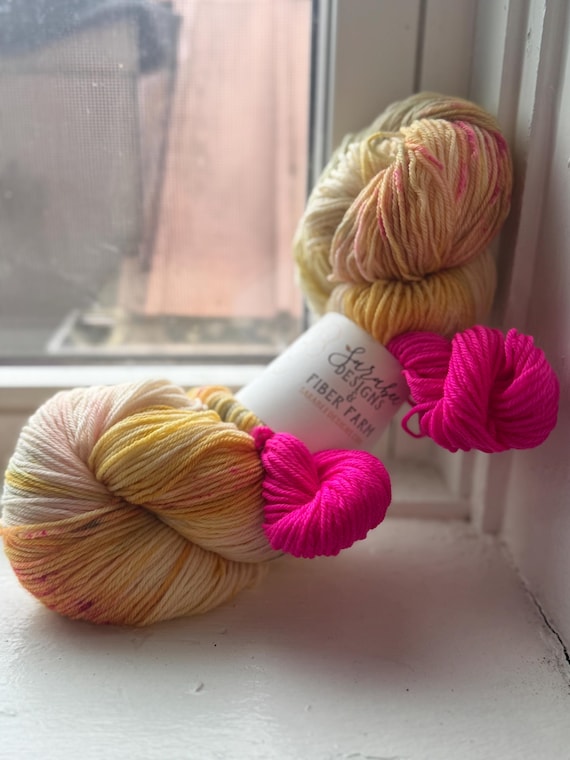 Bloom, fingering weight sock yarn set, small batch hand dyed