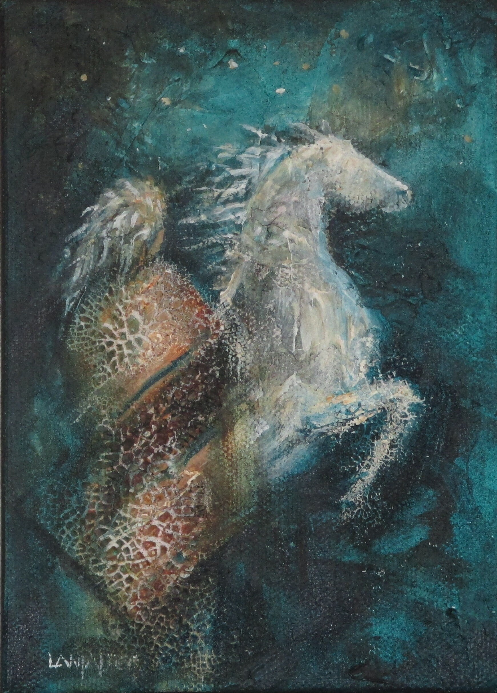 Grandmother Wisdom horse art elder wall art print