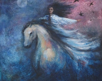 Free as the Wind horse art print