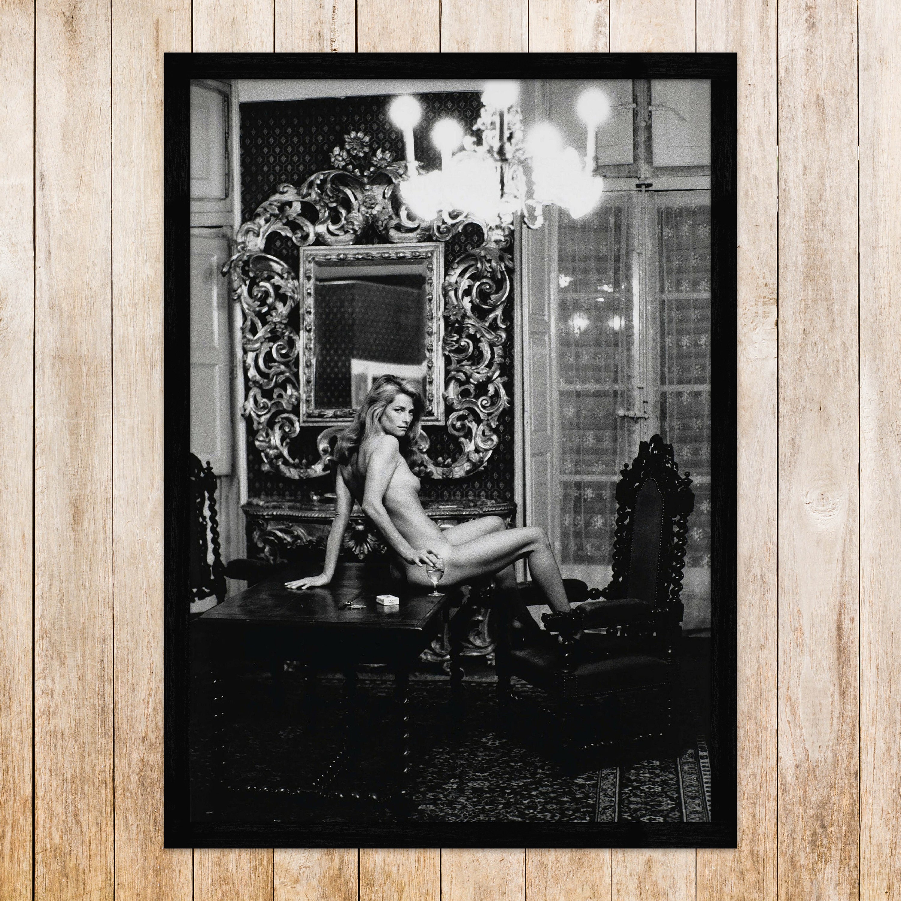 Charlotte Rampling by Helmut Newton Nude Charlotte Rampling Framed or