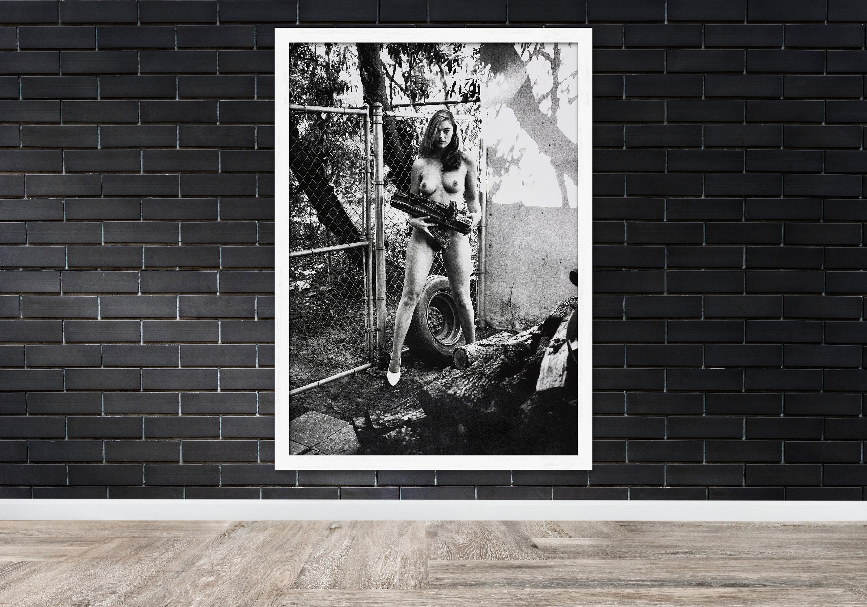 Domestic Nude 11, Domestic Nude by Helmut Newton, Los Angeles Framed or Unframed Fine Art Photo