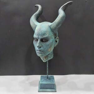 Lilith Bust Statue, Devil horns, Jewish, Decorative Objects, Sculpture Art Modern, Goddess Statue, Dark souls, Greek Mythology, Diablo 4