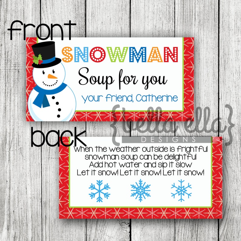 Snowman soup bag topper printable picture regarding Snowman Soup Free Printable Bag Toppers known as Snowman soup bag topper printable
