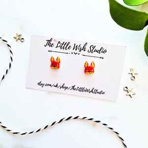 Cute Zootopia Earrings, Disney Nick Wilde Earrings, Disney Jewellery, Zootopia Gift, Playful Earrings, Fun Disney Jewellery,