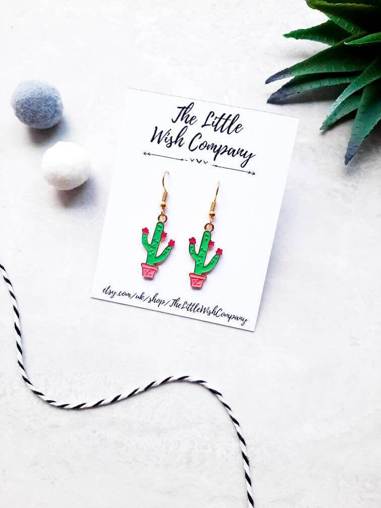 Orecchini di cactus stud - Italia