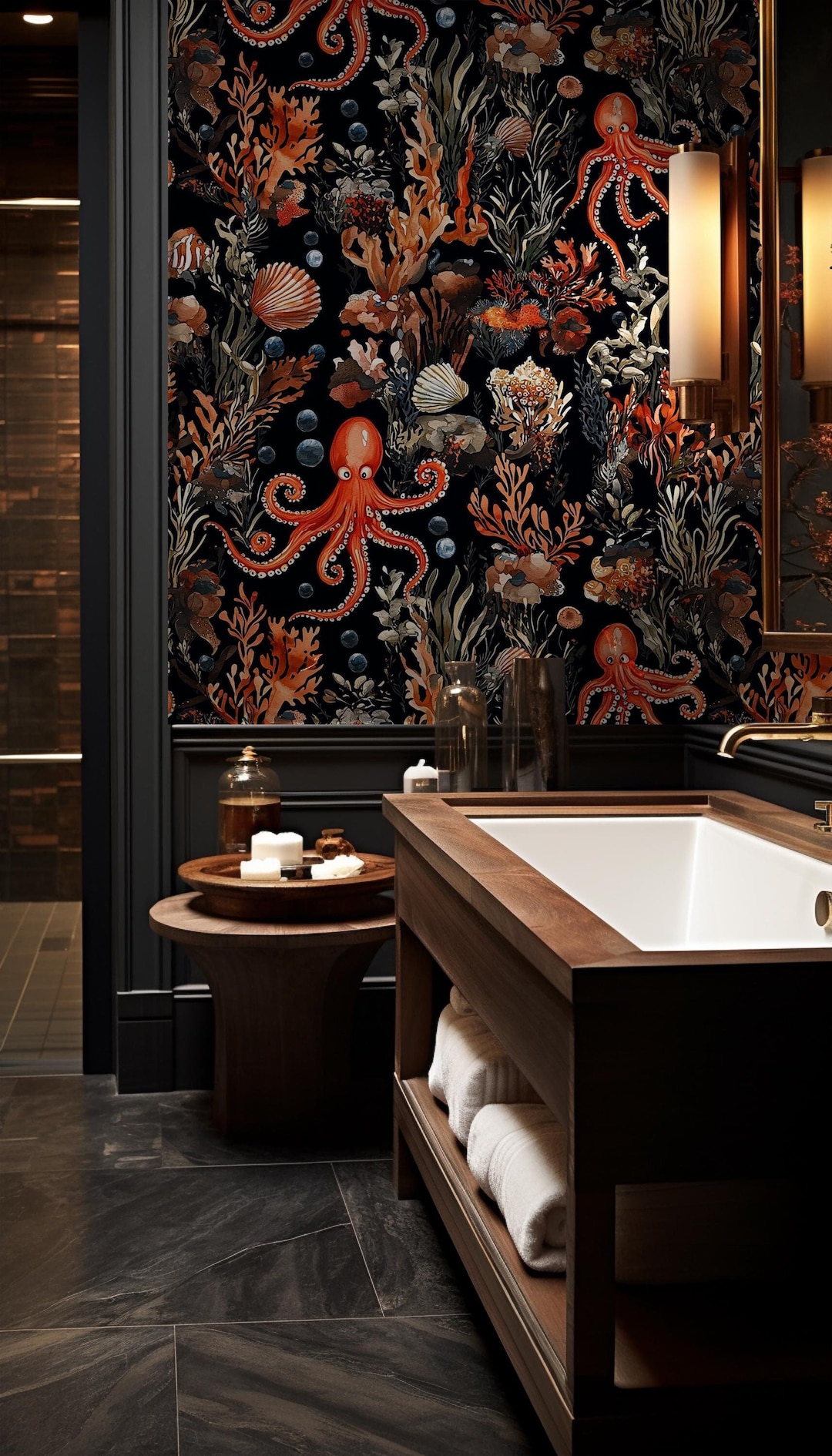 Tropical Peel And Stick Wallpaper Palm Leaf Blue Self Adhesive Renter