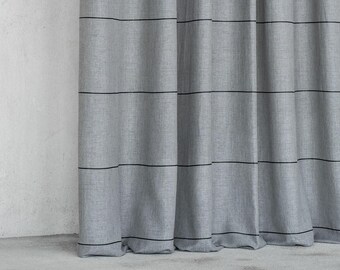 Sheers stripes Semi transparent curtain panel/4 colors/ Double Height 325cm - 128inches/sold by panel/by meter