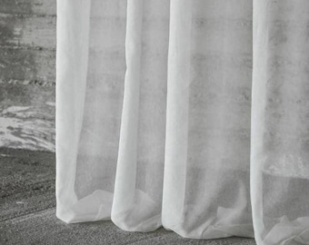Transparent 27 Colors /Plain Curtain panel |Double Height 320cm - 126inches/sold by panel/ by meter