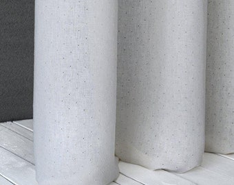 Small Geometric Pattern Lyocell & Linen Curtain panel |Double Height 310cm - 122inches/ sold by panel/by meter