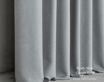 Opaque Curtain Panel | 13 Colors | Extra Tall 290 cm / 114” | Sold by Panel or by Meter