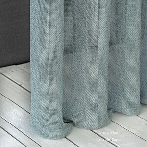 Net Semi-Transparent Curtain Panel | Double Height 300cm (118 inches) | 12 Colors