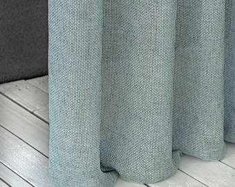 Net Semi-Transparent Curtain Panel | Double Height 300cm (118 inches) | 12 Colors