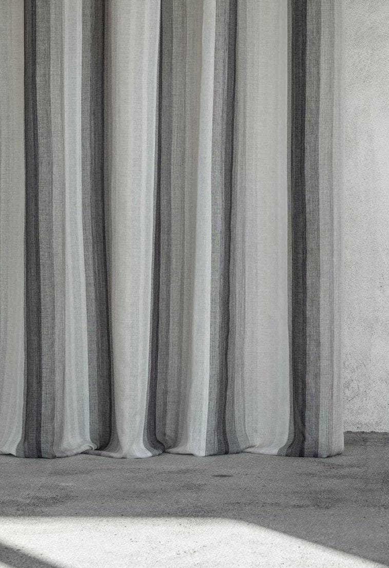Stripes Multicolor 9 Colors Curtain Gauze Curtain panel |Double Height 300cm - 118inches/sold by panel/by the meter