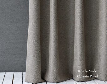 Geometric Opaque Curtain Panel | Highlight Pattern | Extra Tall 300 cm / 118” | Sold by Panel or by Meter
