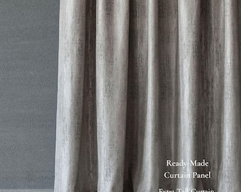 Luxury Opaque Curtain Panel | 4 Natural Colors | Extra Tall 280 cm / 110” | Sold by Panel or by Meter