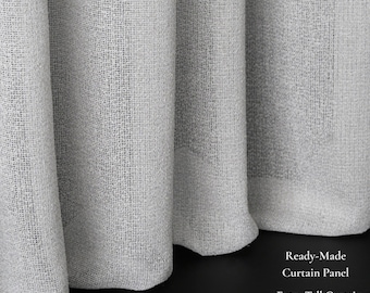Extra Tall 300cm (118”) Semi-Transparent Classic Plain Curtain Panel | 7 Colors | Sheer Minimal Curtains | Sold by Panel or by the Meter