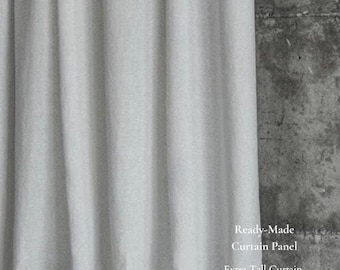 100% Linen Opaque Curtain Panel | Natural Colors | Extra Tall 300 cm / 118” | Sold by Panel or by Meter