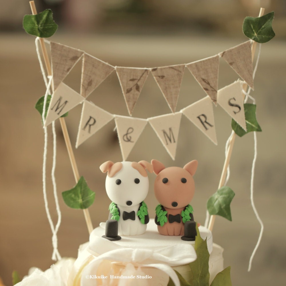 dogs Wedding Cake Topperlove dog Dalmatian cake topper Etsy