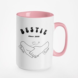 Best Friend Coffee Mug, Gift for Friend, BFF Mug, Friendship Gift, Cute Coffee Cup, 11oz Mug