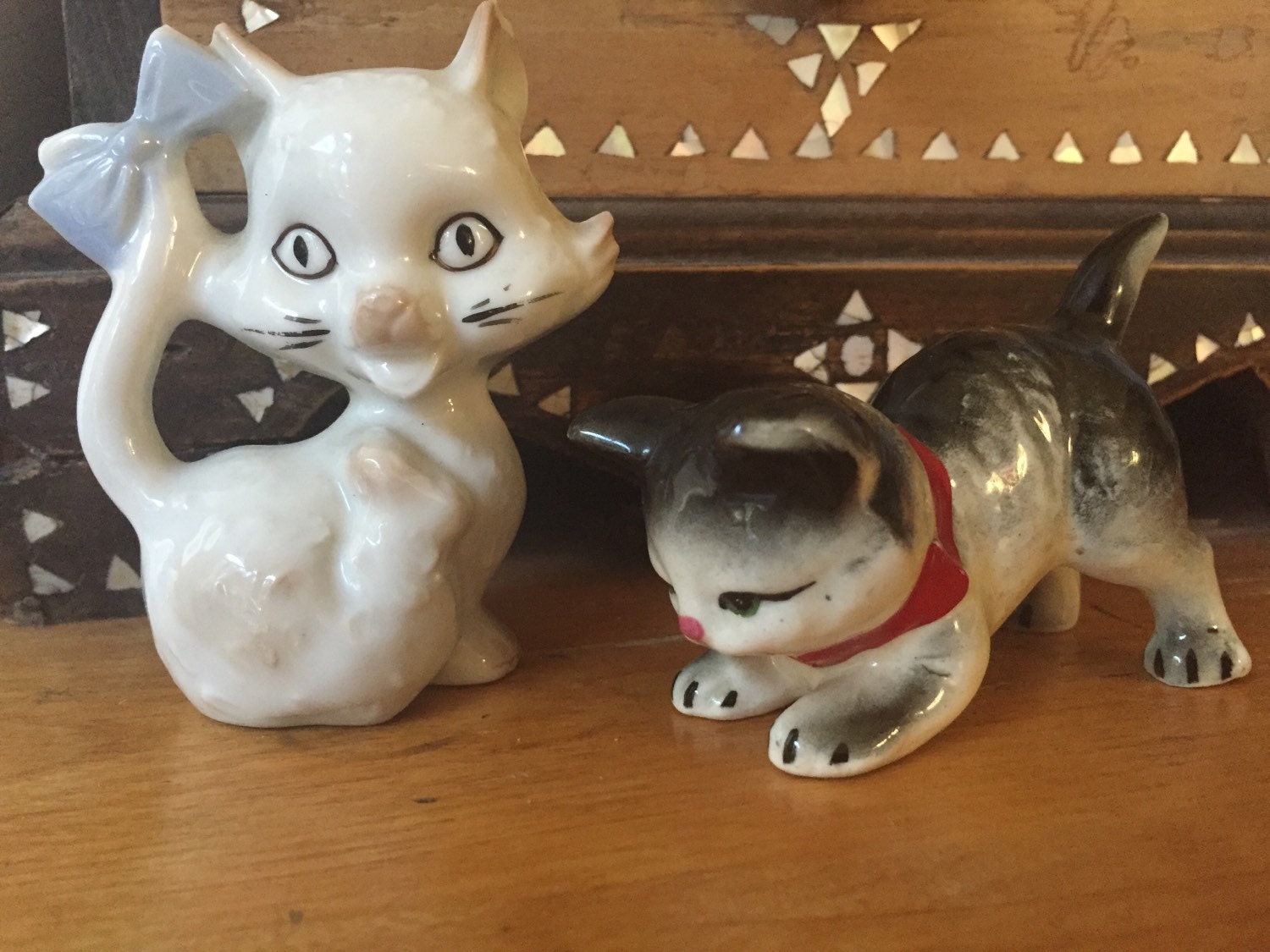 Porcelain Cats Collectible Cat Figurines Cat Collectibles Etsy