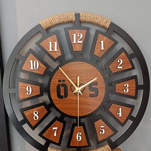 3D Layered  Wall Clock | Personalized Design | Silent Mechanism