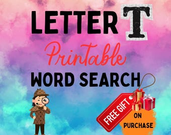 Letter T Word Search For Adults Large Print WORD SEARCH giant word search jumbo word search word search bundles word puzzle word searches
