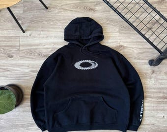Vintage Y2K Oakley Big Logo Hoodie Men's Size XL